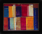 Farbenschicksal II	 (70x60),	2011,	Öl und Pigmente auf Leinwand