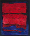 Abendphantasie	 (60x40cm),	1999,	Öl und Pigmente auf Leinwand