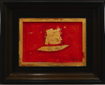 Gralsschale rot 	 (25x20cm),	2000,	Öl und Pigmente auf Leinwand
