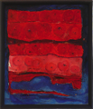 Abendphantasie	 (60x40cm),	1999,	Öl und Pigmente auf Leinwand