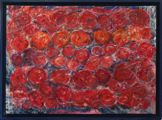 Rosen	 (50x40cm),	2001,	Öl und Pigmente auf Leinwand