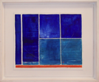 Blau im Quadrat	 (40x30cm),	2008,	Öl und Pigmente auf Leinwand