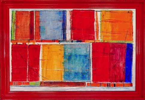 Many colors, 2009, Öl auf Holz, 80x50cm (verkauft)